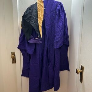 NYU Graduation Gown and Hood